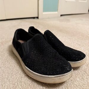 Black Slip-On Sneakers